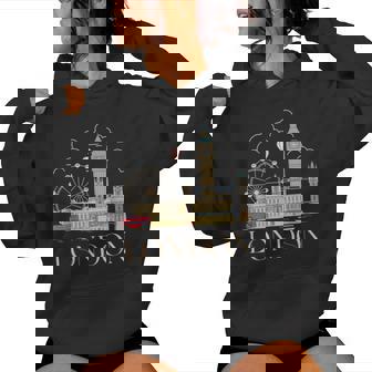 London Souvenir England Vintage City British Uk T- Women Hoodie | Seseable CA