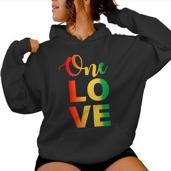 Love One Rasta Reggae Hipster Jamaica Vacation Women Hoodie - Thegiftio UK