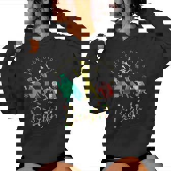 Making Spirits Bright Christmas Retro Groovy Christmas Ghost Women Hoodie - Monsterry