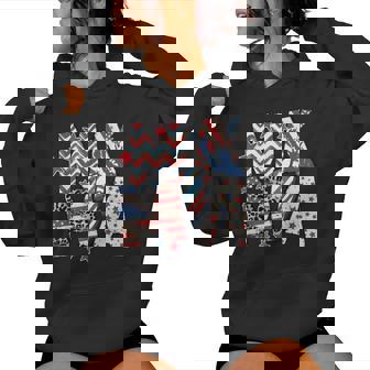 Mama American Flag All American Mama 4Th Of July Women Hoodie - Monsterry
