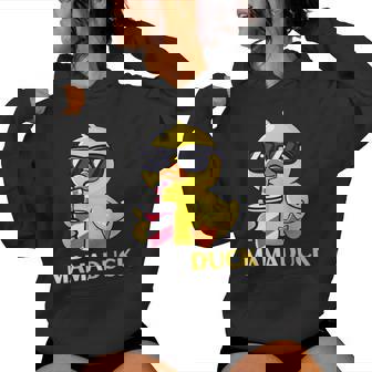 Mama Duck Rubber Duck Birthday Party Family Matching Women Hoodie - Thegiftio