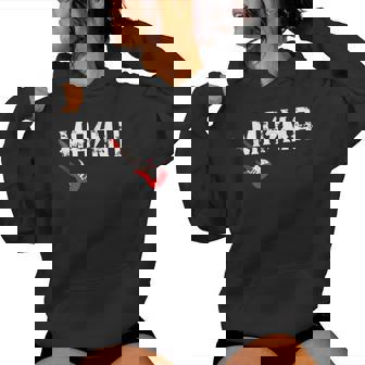 Mama Rockin One Birthday Family Matching Rock Guitar Women Hoodie | Seseable UK