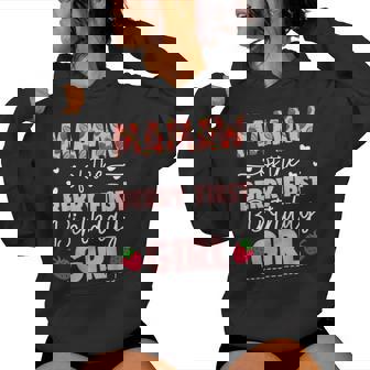 Mamaw Of The Berry First Birthday Girl Sweet Strawberry Women Hoodie | Mazezy