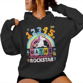 Maths Day Costume Outfit Idea For Girls Maths Rockstar Women Hoodie - Thegiftio UK