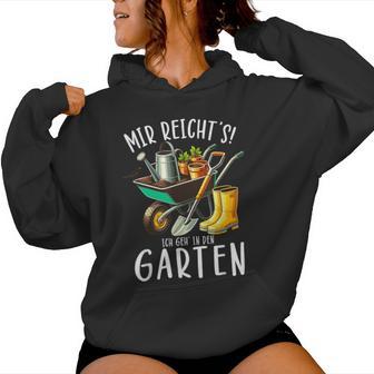 Mir Reicht Ich Geh In Den Garten Papa Mama Garten Gardener Kapuzenpullover für Damen - Geschenkecke