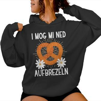 I Mog Mi Ned Aufpretzeln Oktoberfest Beer Kapuzenpullover für Damen - Geschenkecke