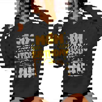 Mom And Dad Birthday Boy Construction Family Decorations Women Hoodie - Thegiftio UK