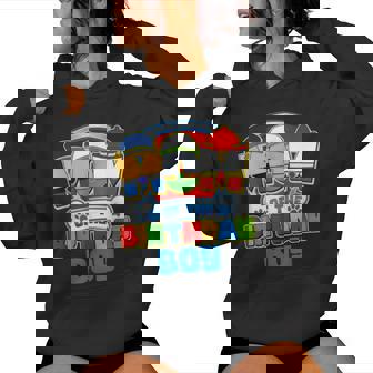 Mom And Dad Birthday Boy Dog Family Matching Women Hoodie - Monsterry