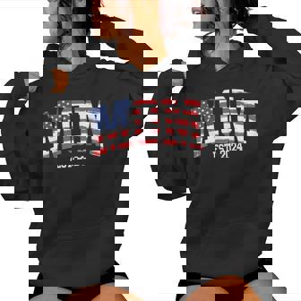 Mom Dad Us Flag 4Th Of July Wedding Couples Matching Women Hoodie - Thegiftio UK