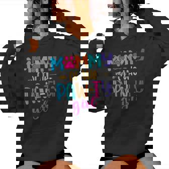 Mommy Of The Birthday Girl Dog Paw Family Matching Party Women Hoodie - Thegiftio UK