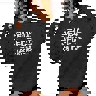 Movie Set Film Crew Special Effects Makeup Women Hoodie - Monsterry