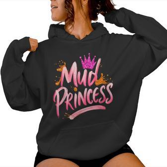 Mud Run Princess Girls Muddy Mudding Running Team Atv Women Hoodie - Thegiftio UK