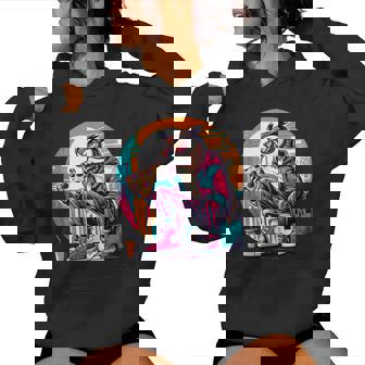 National Pizza Day Flaco Owl Eat Pizza Women Hoodie - Monsterry
