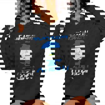 Nicaraguan Queen Nicaragua Flag Afro Pride Proud Culture Women Hoodie - Monsterry
