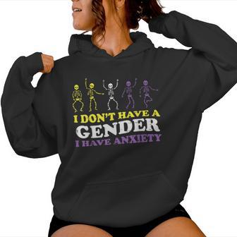 Nonbinary I Dont Have Gender Enby Pride Flag Lgbtq Women Women Hoodie - Thegiftio UK