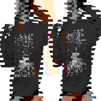 Noodle Fast Food Lover Just A Girl Who Loves Noodles Women Hoodie - Thegiftio UK