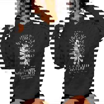 In November We Wear White Lung Cancer Awareness Flower Women Hoodie - Thegiftio UK