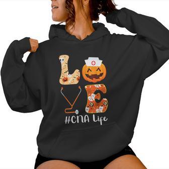 Nurse Halloween Costumes For Love Cna Life Pumpkin Women Hoodie - Thegiftio UK