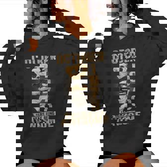 October 46Th Birthday 1978 Awesome Teddy Bear Women Hoodie - Thegiftio UK