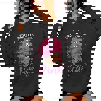 In October We Wear Pink Black Melanin Girls Women Hoodie - Thegiftio UK