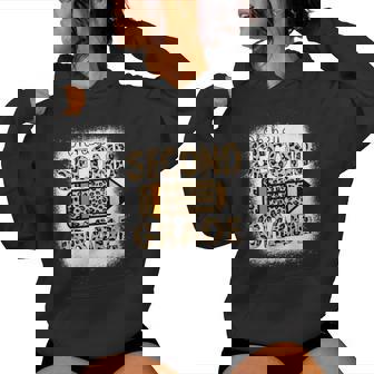 Oh Hey Second Grade Leopard Pencil Back To School Teacher Women Hoodie - Monsterry