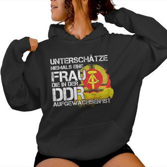 Ossi Women's Underschätze Niemal Ein Frau Aus Der Ddr Ostalgie Kapuzenpullover für Damen - Geschenkecke