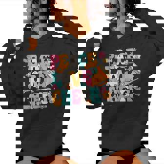 Peace Love Cheer Cheerleader Cheerleading Girls Ns Women Hoodie - Thegiftio UK