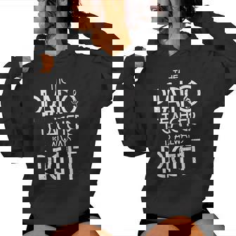 Piano Musical Teacher Instrument Pianist Women Hoodie - Monsterry