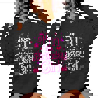 Pink Doll Im The Birthday Girl Doll Family Party Decorations Women Hoodie - Monsterry