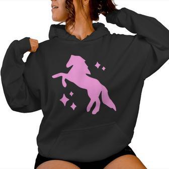 Pony And Heels Lover Pink Girls Clubs Disco Birthday Cowgirl Women Hoodie - Thegiftio UK
