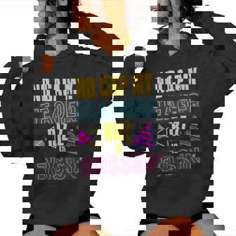 Prank Teacher Appreciation No Cap My Teacher Rizz In Bussin' Women Hoodie - Thegiftio