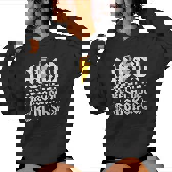 Preschool Rocks Teacher Preschool Rock Back To School Abcd Women Hoodie - Thegiftio