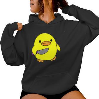 Psycho Duck Killer Duck Crazy Duck Kapuzenpullover für Damen - Geschenkecke