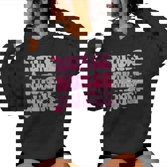 Public Health Nurse Groovy Healthcare Worker Nursing Women Hoodie - Monsterry