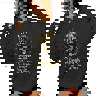 A Queen Was Born In August Birthday For Afro Girls Women Hoodie - Thegiftio UK
