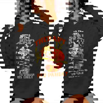 Qui A Besoin D'une Thérapie Quandous Avez Un Panda Roux Wildlife Nature Sweat à capuche femme - Cadeauxyz