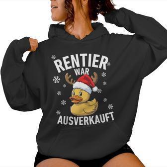 Reindeer Was Ausverkauft Duck Christmas Slogan Kapuzenpullover für Damen - Geschenkecke