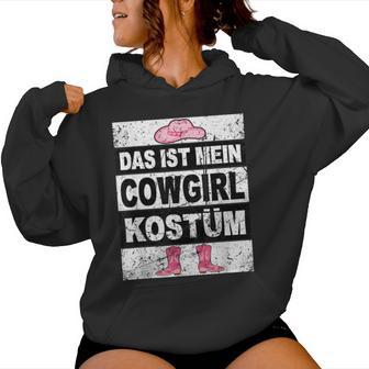 Retro Das Ist Mein Cowboy Kostum Children Western Kapuzenpullover für Damen - Geschenkecke