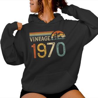 Retrointage 1970 Hombre Nacido En 1970 Sudadera con capucha para mujer - Regaloses