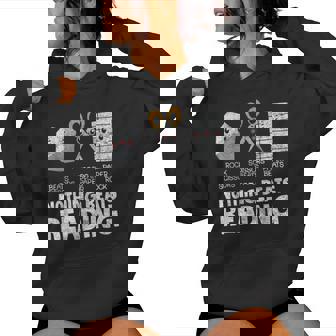 Rock Paper Scissor Reading Book Reading Teacher Bookworm Women Hoodie - Thegiftio UK