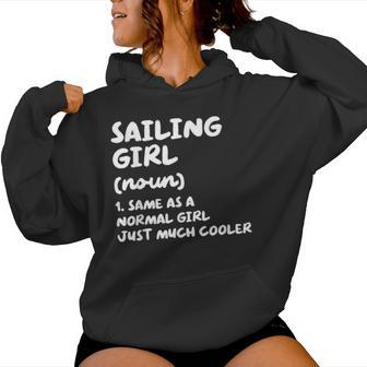 Sailing Girl Definition & Sassy Sports Women Hoodie - Monsterry CA
