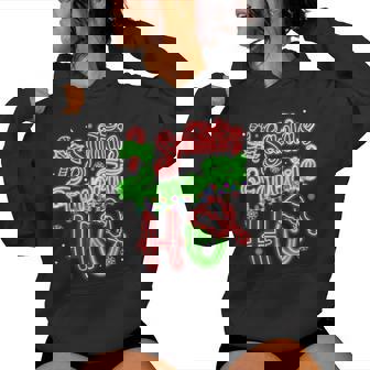 Santas Favorite Ho Christmas Bright Pajamas Women Hoodie - Thegiftio UK