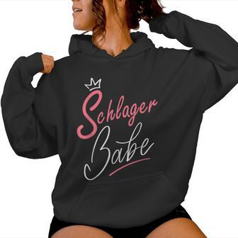 Schlager Party Outfit Women's Sexy Babe Schlager Fan S Kapuzenpullover für Damen - Geschenkecke