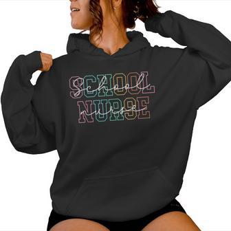 School Nurse Nursing School Nurse Retro Nurse Day Nurse Week Women Hoodie - Monsterry