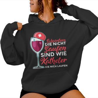 Schwestern Die Nicht Saufen Nurse Kapuzenpullover für Damen - Geschenkecke