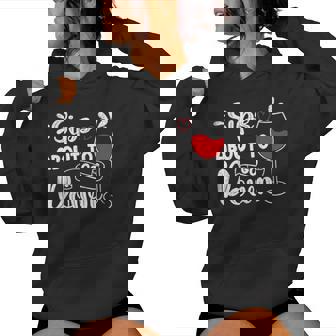 Sips About To Go Down Wine Drinking Drinker Graphic Women Hoodie - Thegiftio UK