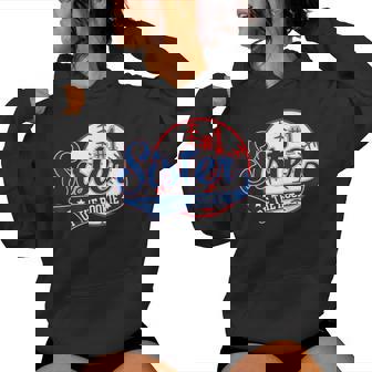 Sister Of Rookie 1St Birthday Baseball Theme Matching Party Women Hoodie - Monsterry