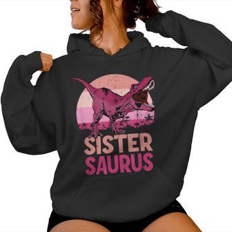 Sister Saurus Sister Saurus Dinosaur Family Kapuzenpullover für Damen - Geschenkecke