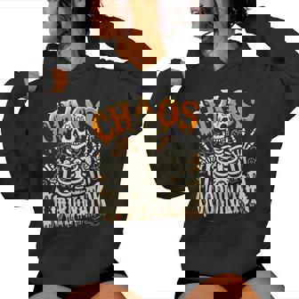 Skeleton Halloween Chaos Coordinator For Teacher Women Hoodie - Thegiftio UK