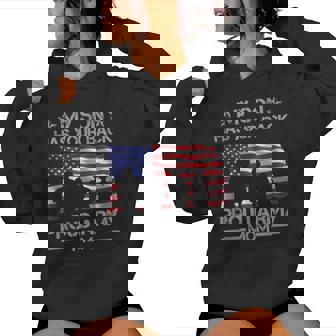 My Son Has Your Back Proud Army Mom Usa Flag Camouflage Women Hoodie - Monsterry